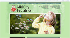 Desktop Screenshot of midcitypediatrics.com